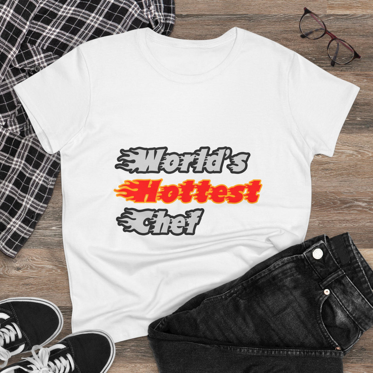 World's Hottest Chef - Women's Midweight Cotton Tee