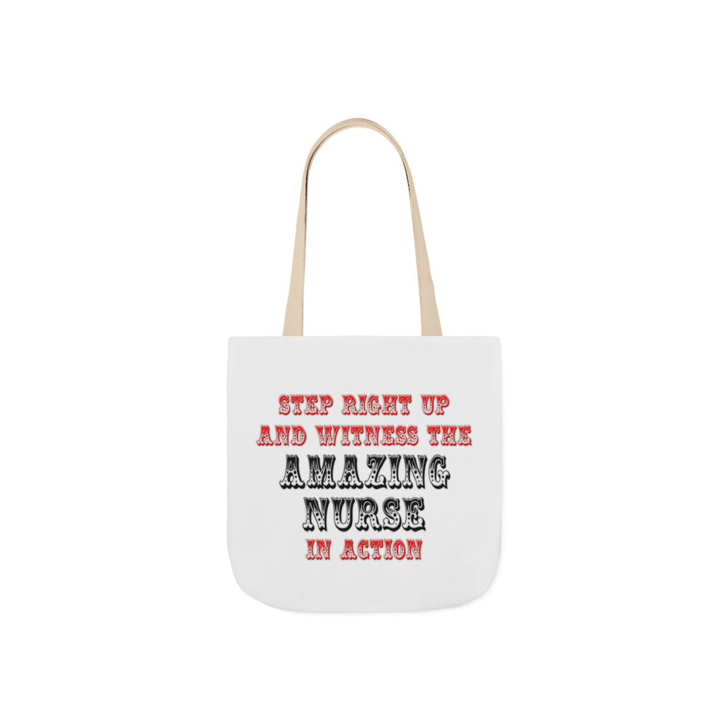 Amazing Nurse In Action - Canvas Tote Bag, 5-Color Straps