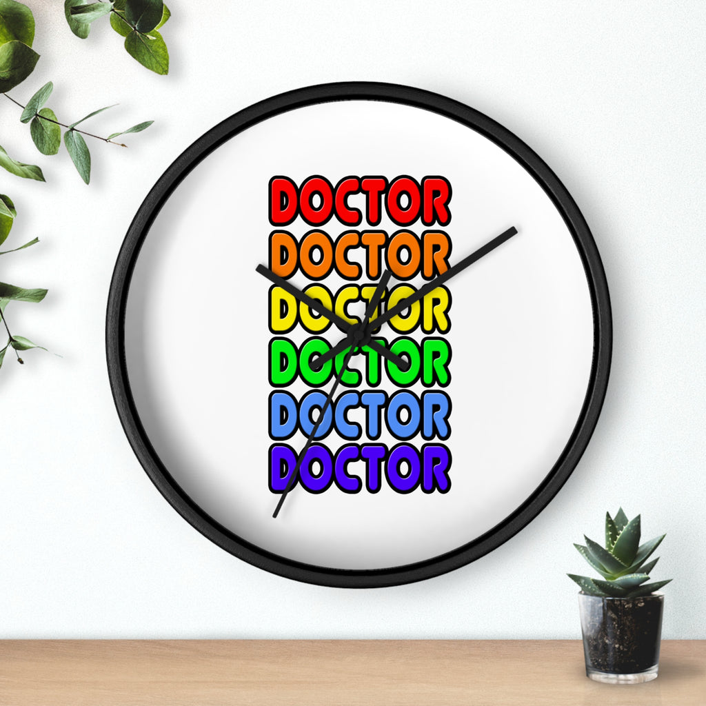 Rainbow Doctor - Wall Clock