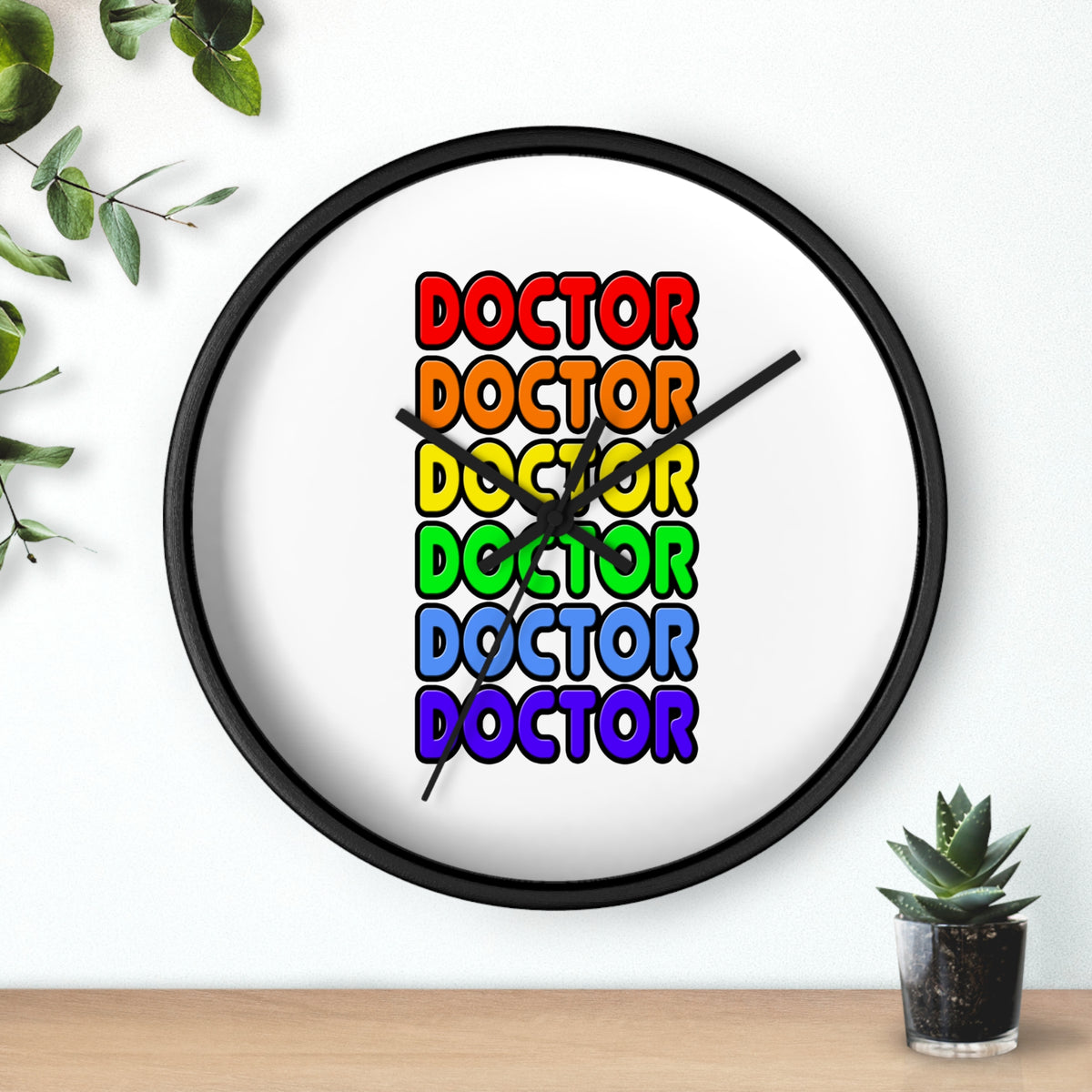 Rainbow Doctor - Wall Clock