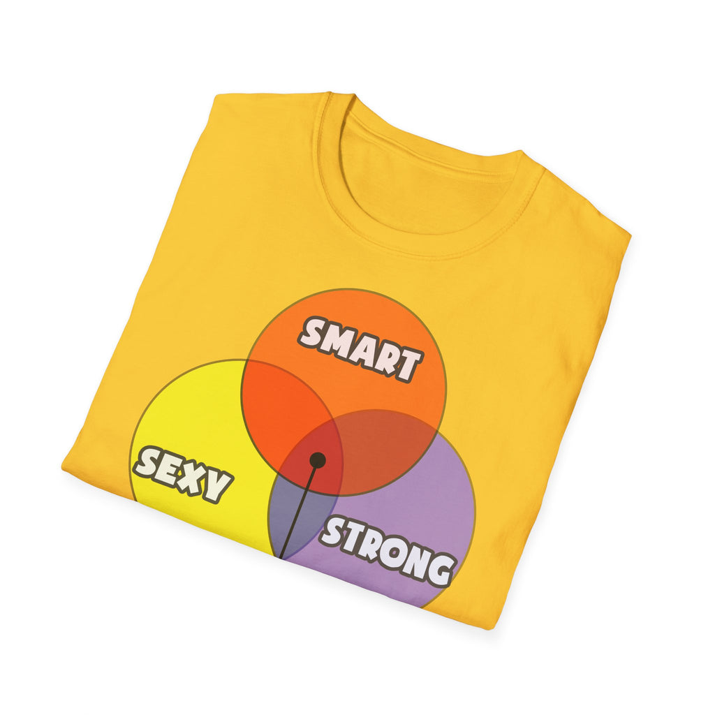 Venn Diagram .. Cardiovascular Technologists - Unisex Softstyle T-Shirt