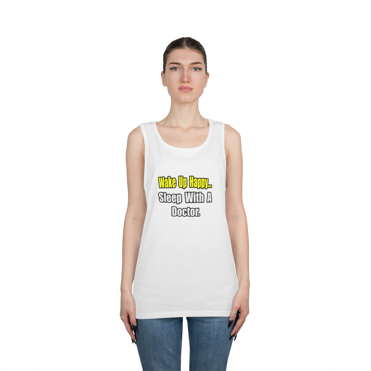 Sleep With Doctor - Unisex Heavy Cotton Tank Top