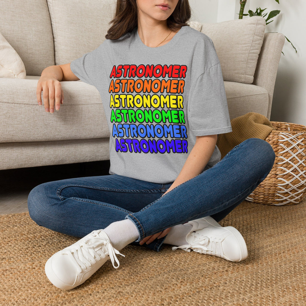 Rainbow Astronomer - Unisex Softstyle T-Shirt