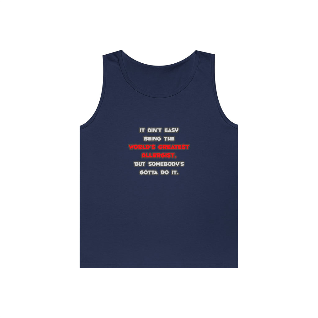 World's Greatest Allergist Joke - Unisex Heavy Cotton Tank Top