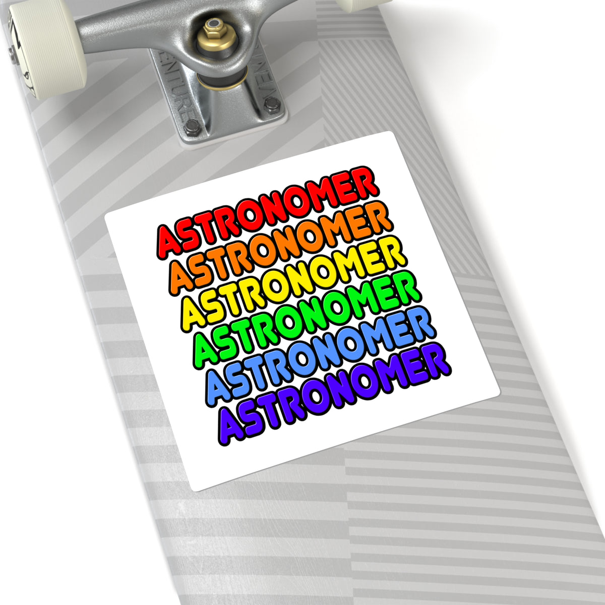 Rainbow Astronomer - Square Stickers