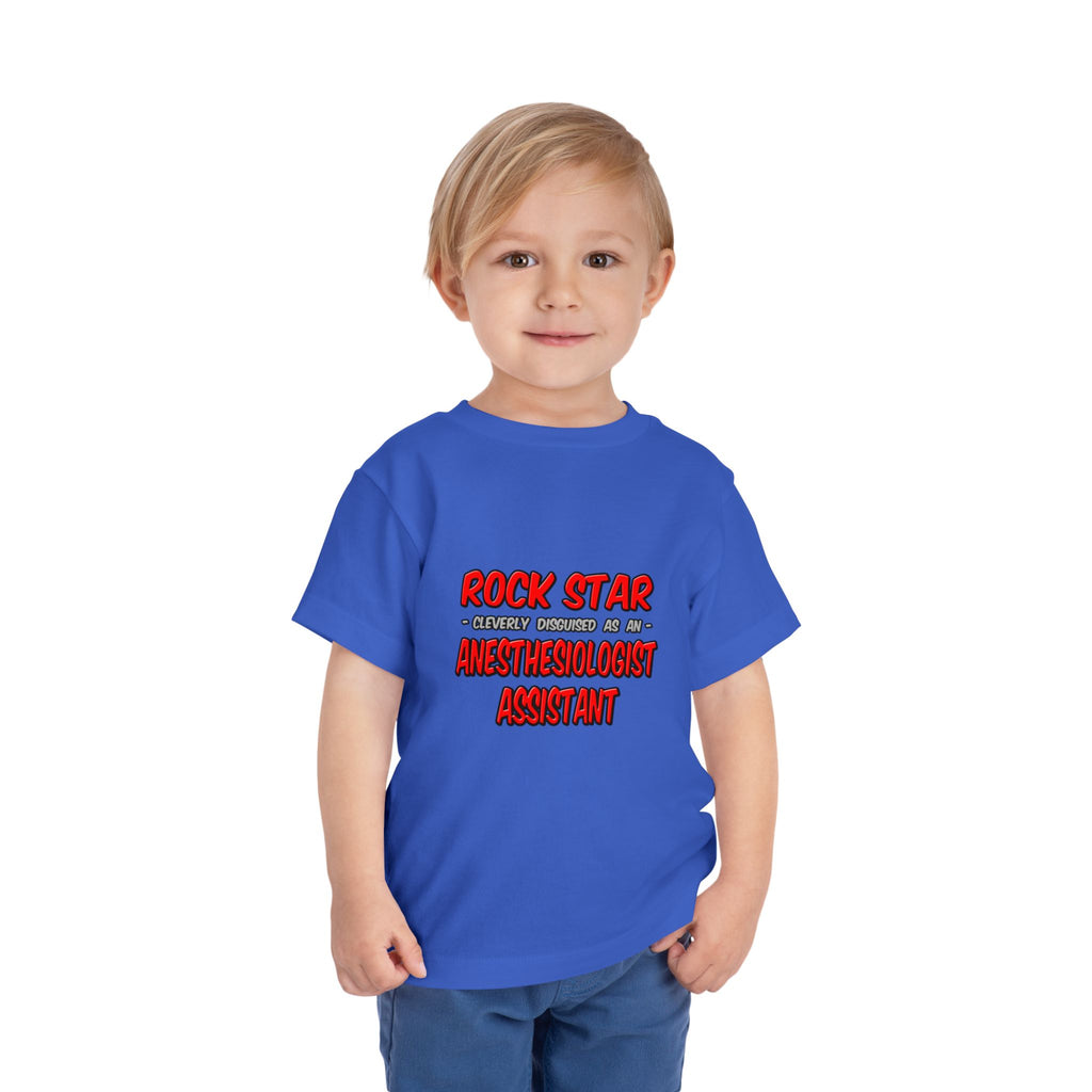 Rock Star .. Anesthesiologist Assistant - Toddler Short Sleeve Tee