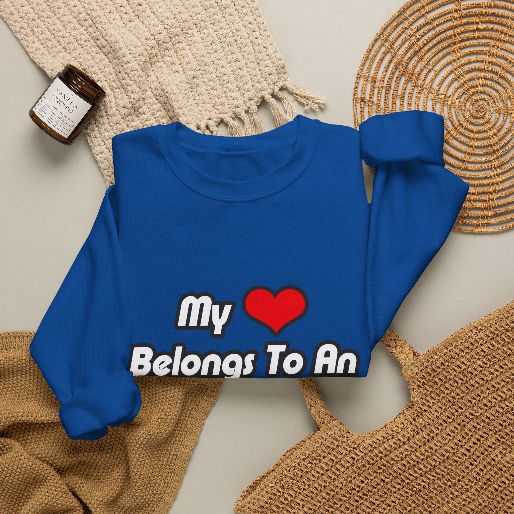 My Heart Belongs To An Aerospace Engineer - Unisex Heavy Blend™ Crewneck Sweatshirt