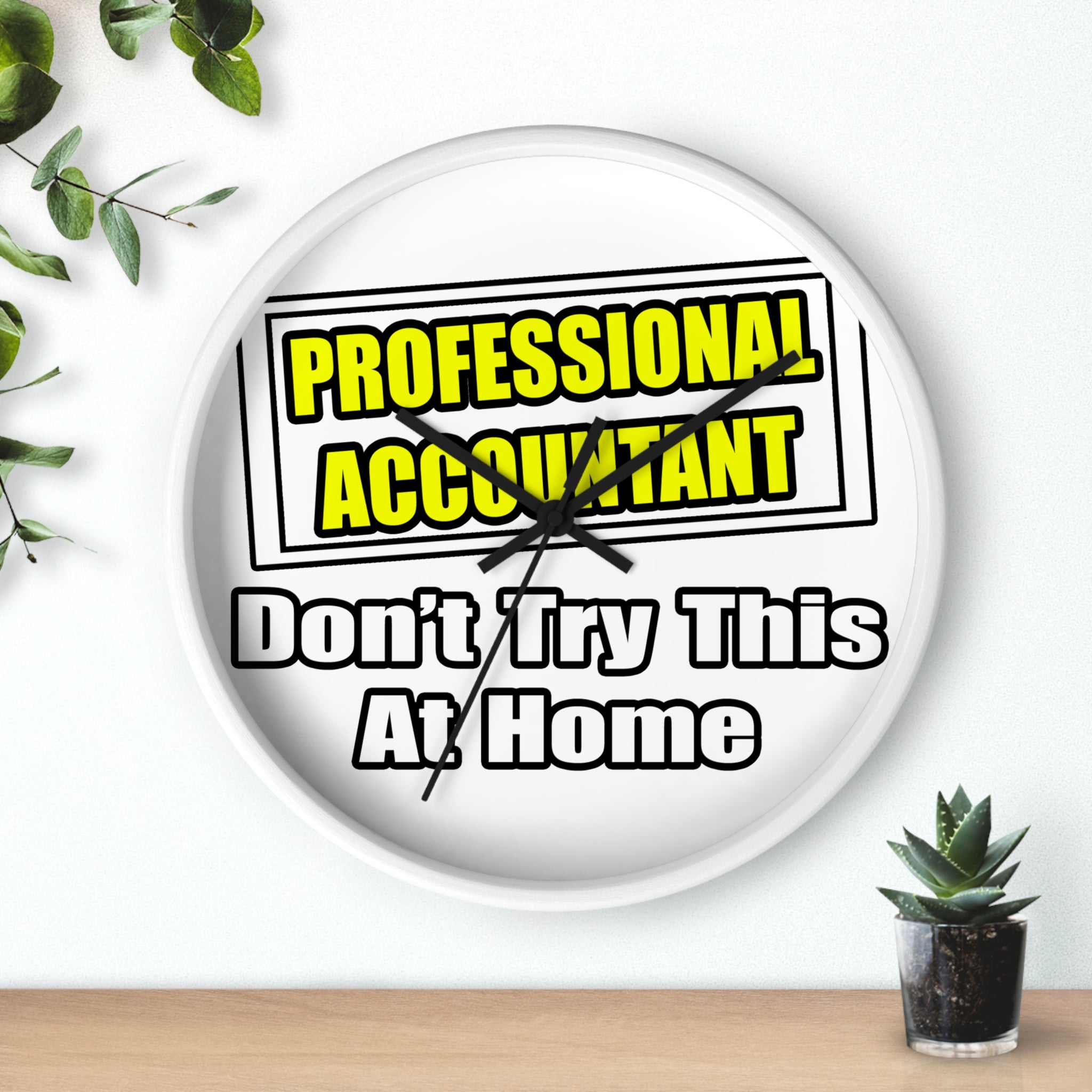 Professional Accountant...Don't Try This At Home - Wall Clock