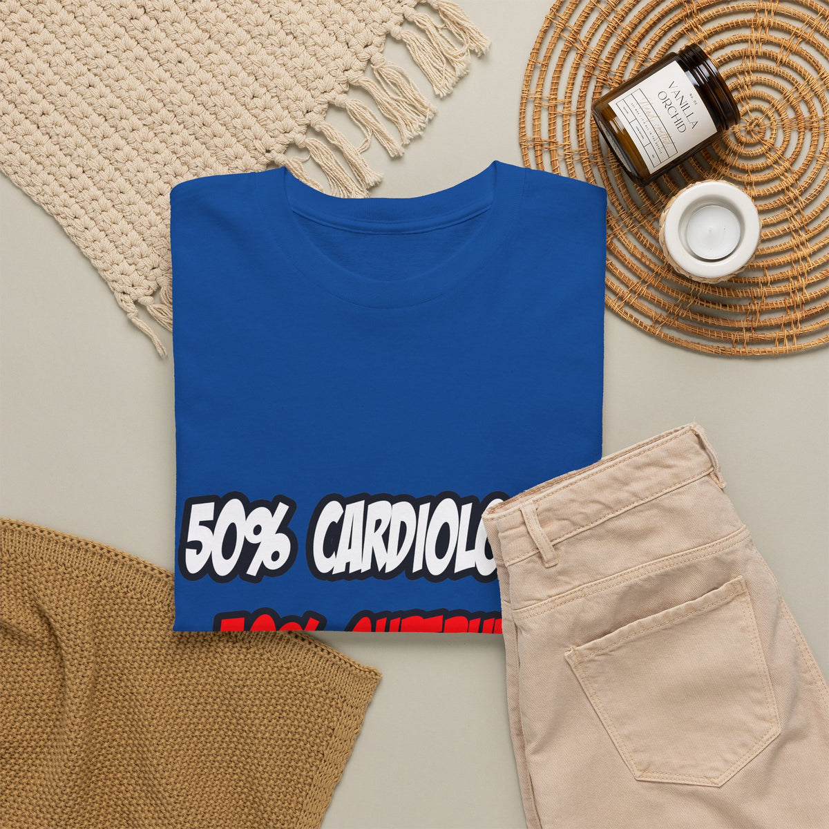 Half Cardiologist...Half Superhero - Unisex Heavy Cotton Tee