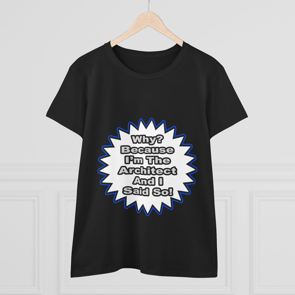 Architect...Because I Said So - Women's Midweight Cotton Tee