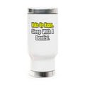 Sleep With Dentist - Stainless Steel Travel Mug with Handle, 14oz