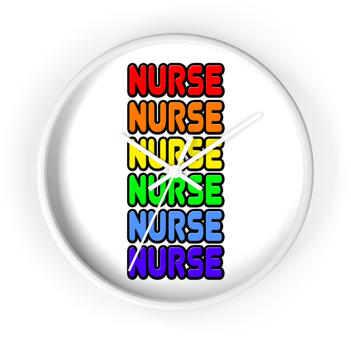 Rainbow Nurse - Wall Clock