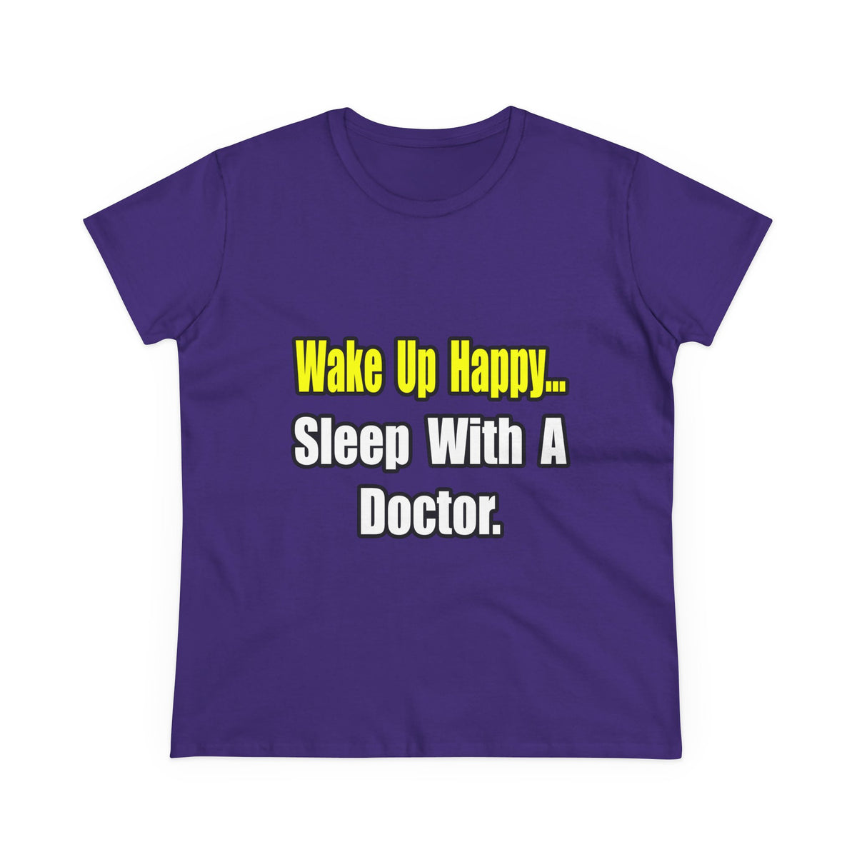 Sleep With Doctor - Women's Midweight Cotton Tee