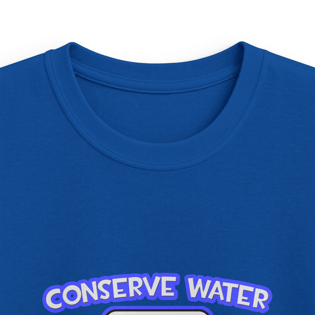 Conserve Water .. Shower With Air Traffic Controller - Kids Softstyle Tee