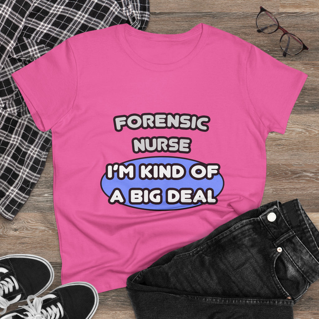Forensic Nurse ... I'm Kind of a Big Deal - Women's Midweight Cotton Tee