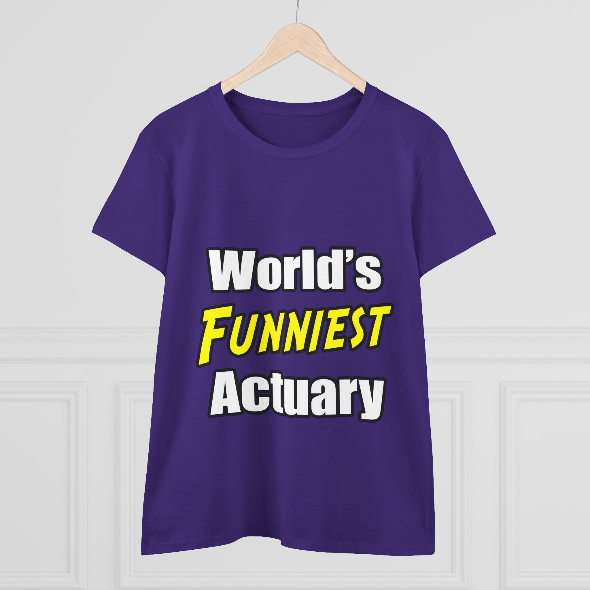 World's Funniest Actuary - Women's Midweight Cotton Tee