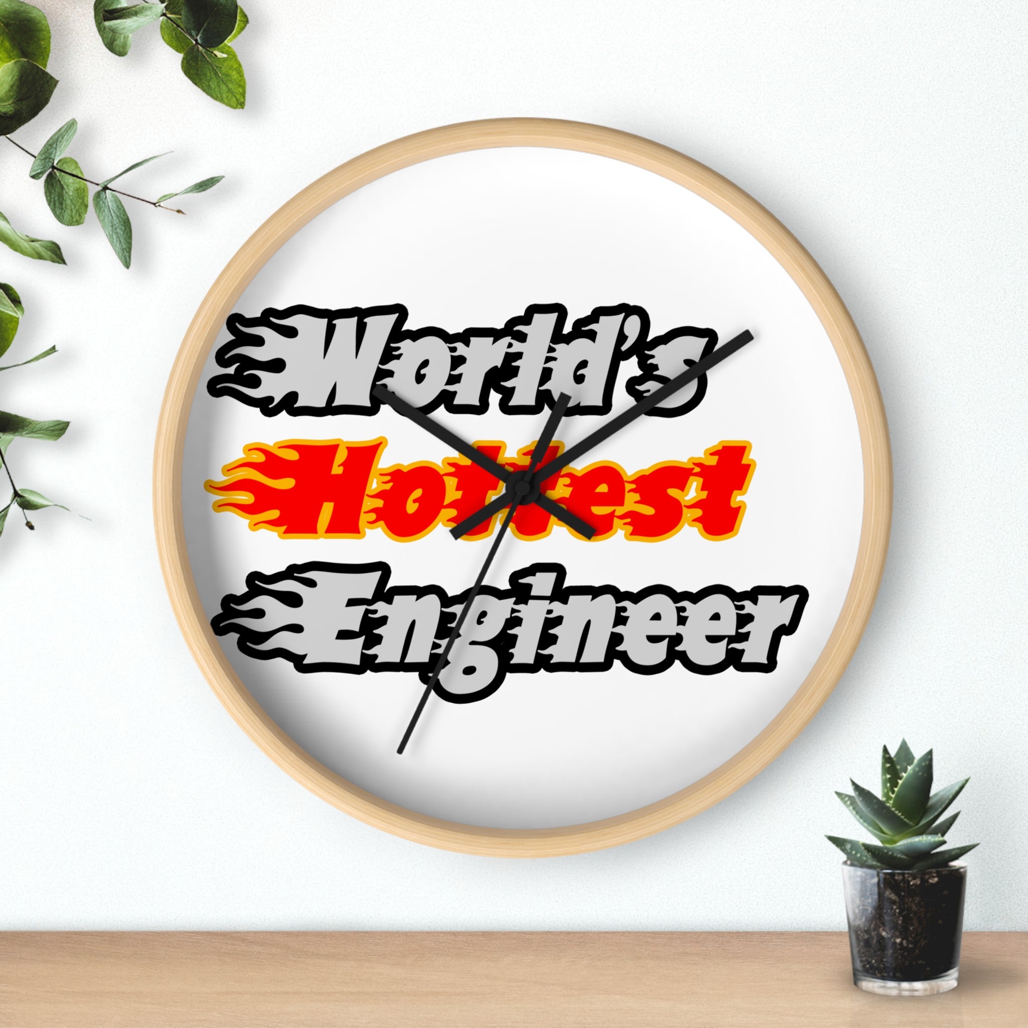 World's Hottest Engineer - Wall Clock