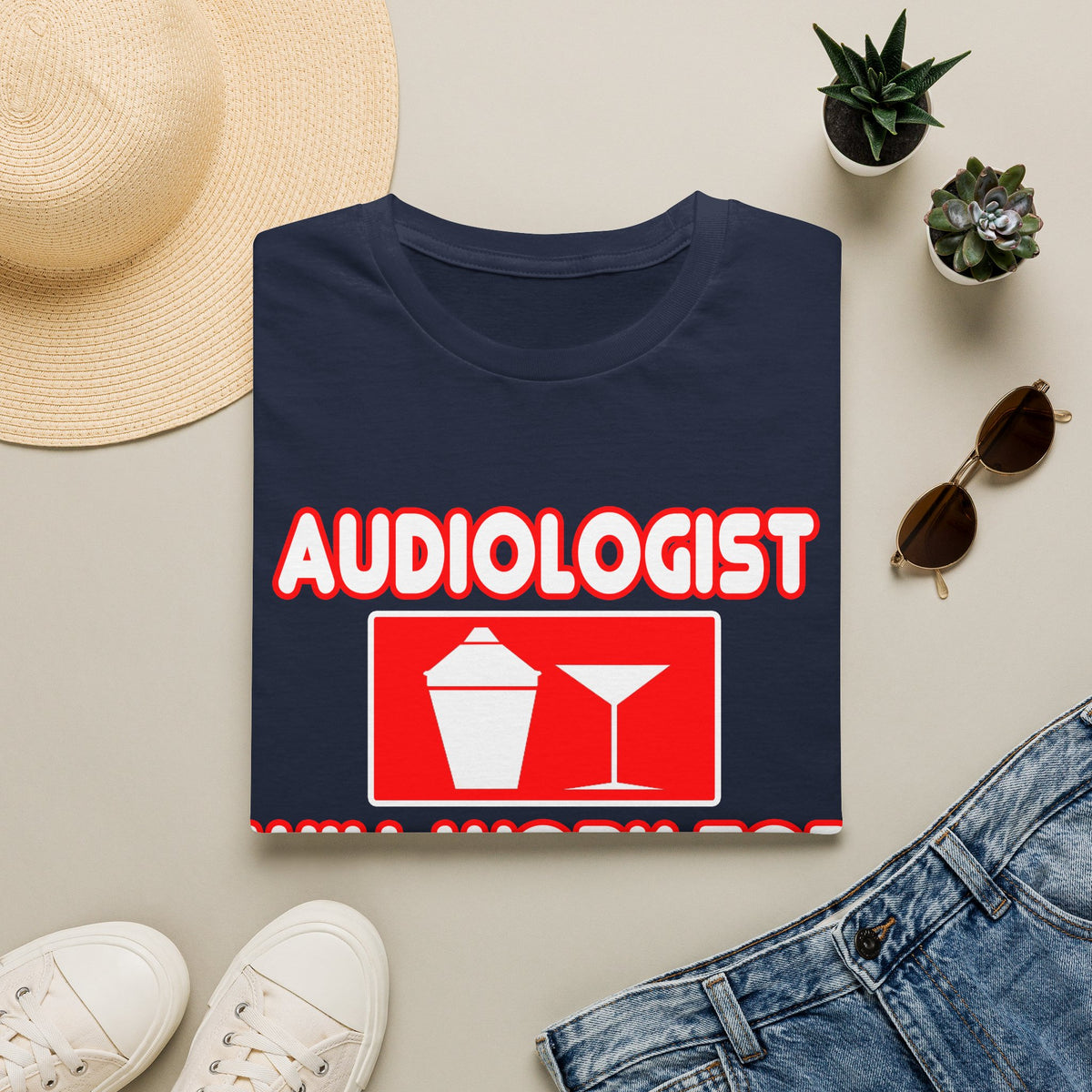 Audiologist ... Will Work For Cocktails - Unisex Softstyle T-Shirt