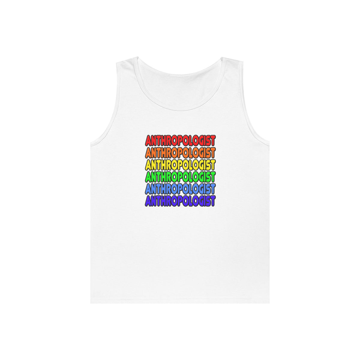 Rainbow Anthropologist - Unisex Heavy Cotton Tank Top
