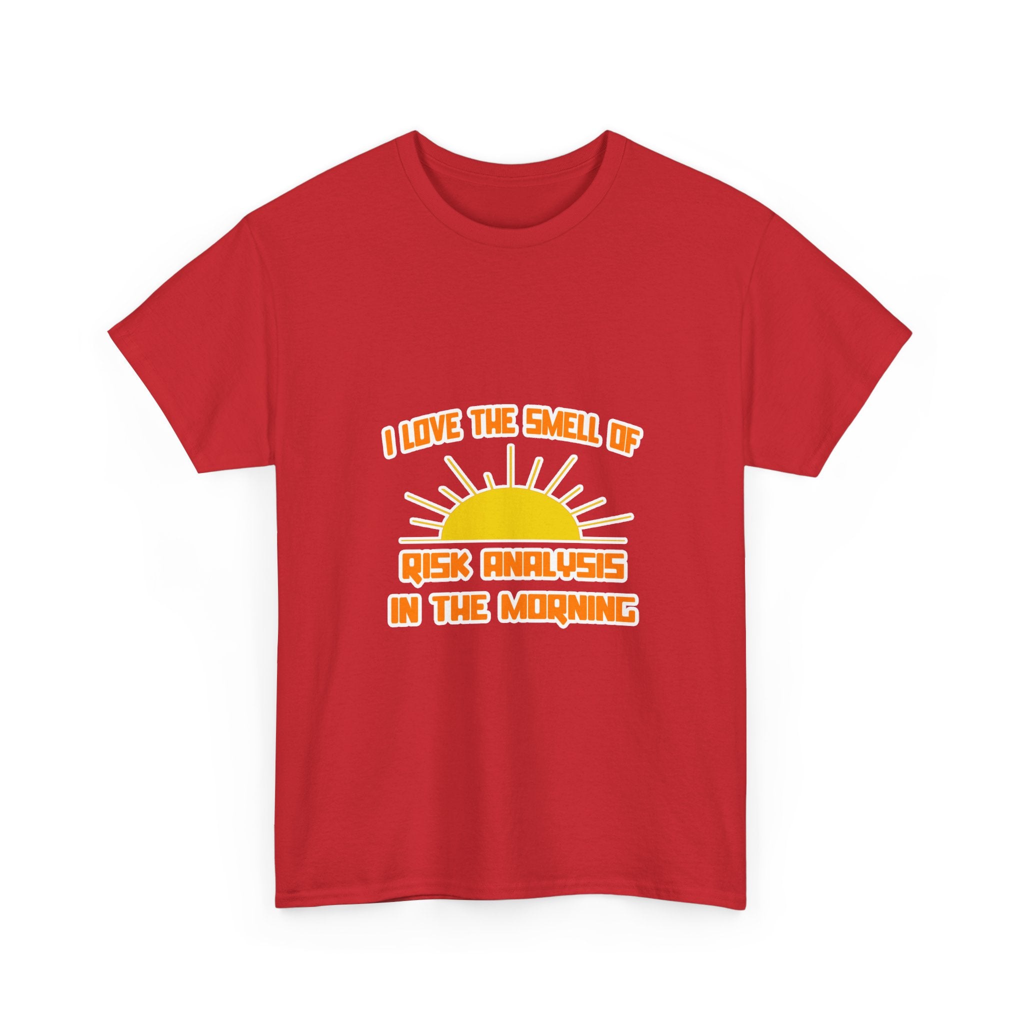 Smell of Risk Analysis in the Morning - Unisex Heavy Cotton Tee