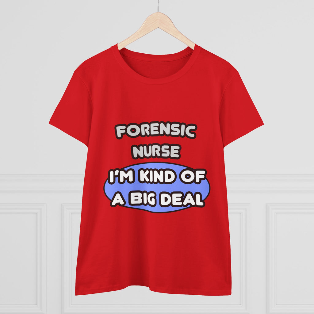 Forensic Nurse ... I'm Kind of a Big Deal - Women's Midweight Cotton Tee