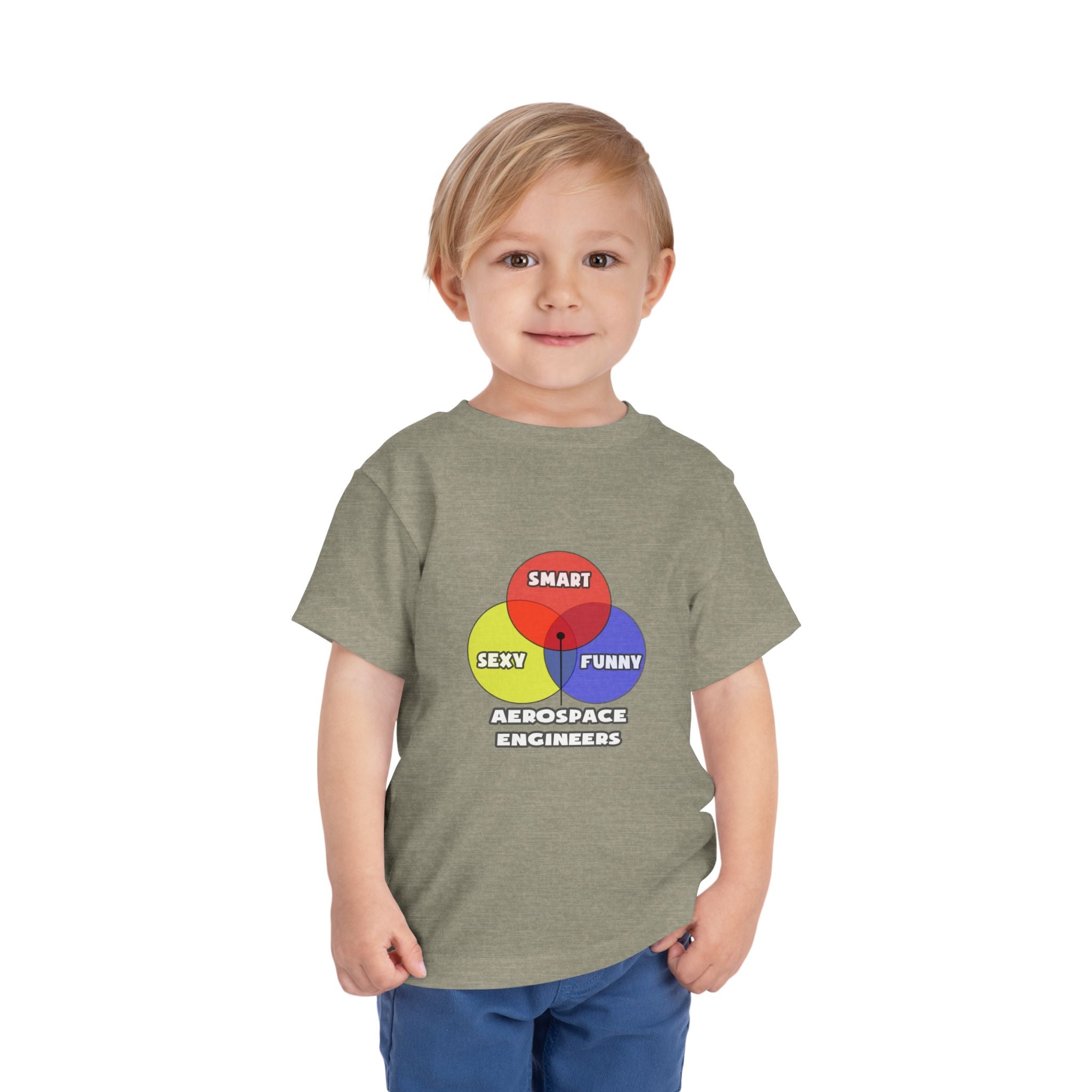 Venn Diagram .. Aerospace Engineers - Toddler Short Sleeve Tee