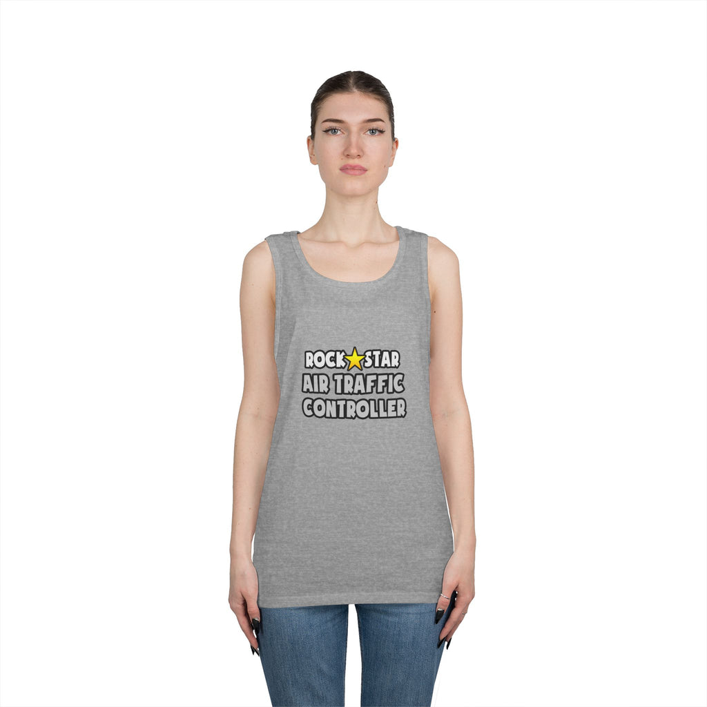 Rock Star Air Traffic Controller - Unisex Heavy Cotton Tank Top