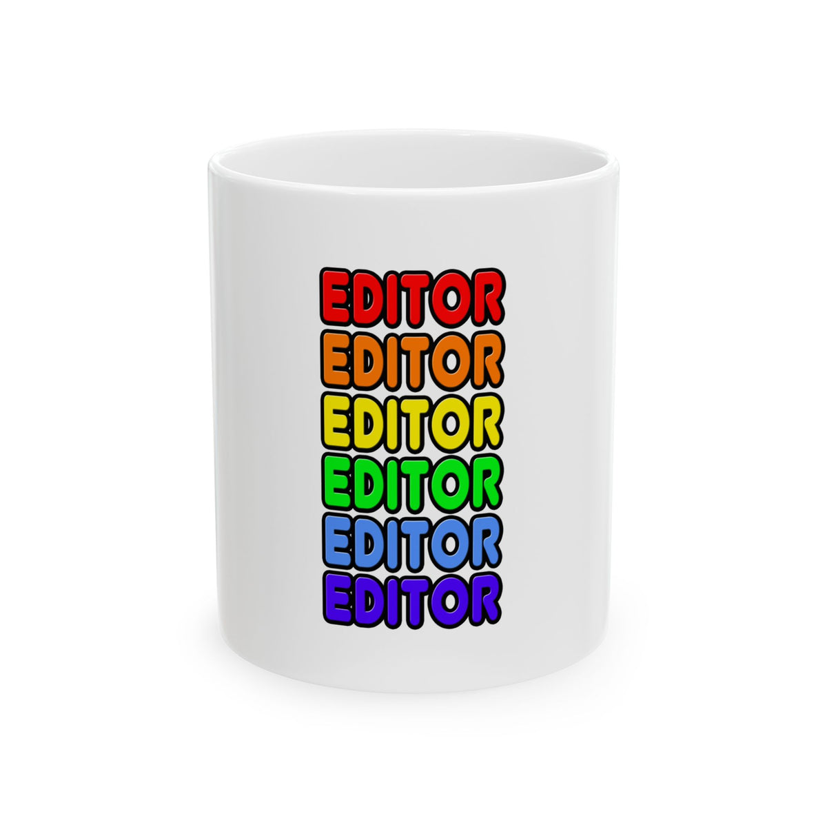 Rainbow Editor - Ceramic Mug, (11oz, 15oz)