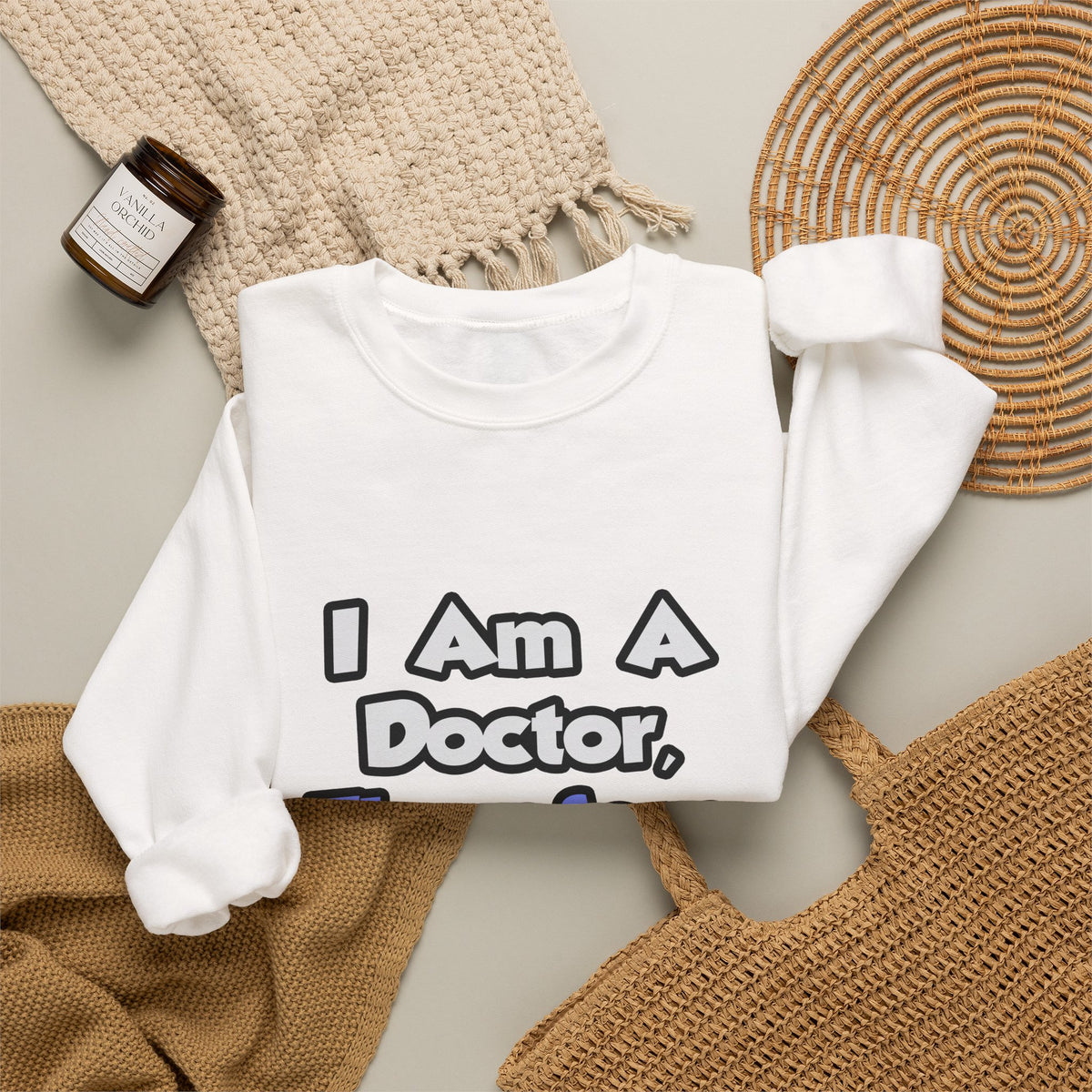 I Am A Doctor, Therefore I Drink - Unisex Heavy Blend™ Crewneck Sweatshirt