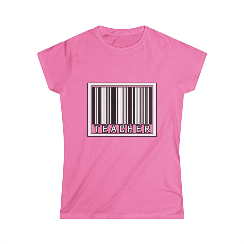 Barcode Teacher - Women's Softstyle Tee