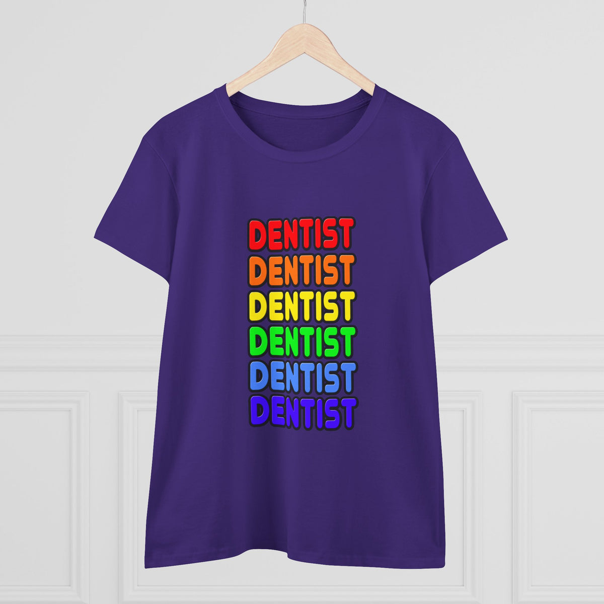 Rainbow Dentist - Women's Midweight Cotton Tee