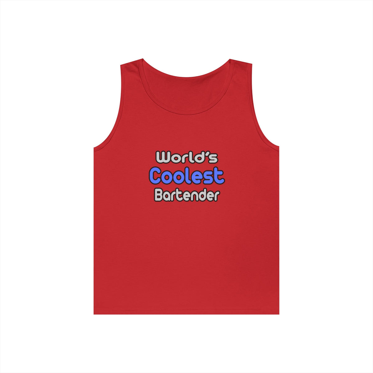 World's Coolest Bartender - Unisex Heavy Cotton Tank Top