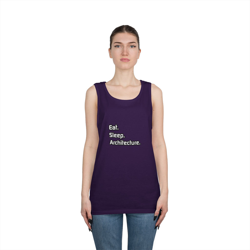 Eat. Sleep. Architecture - Unisex Heavy Cotton Tank Top
