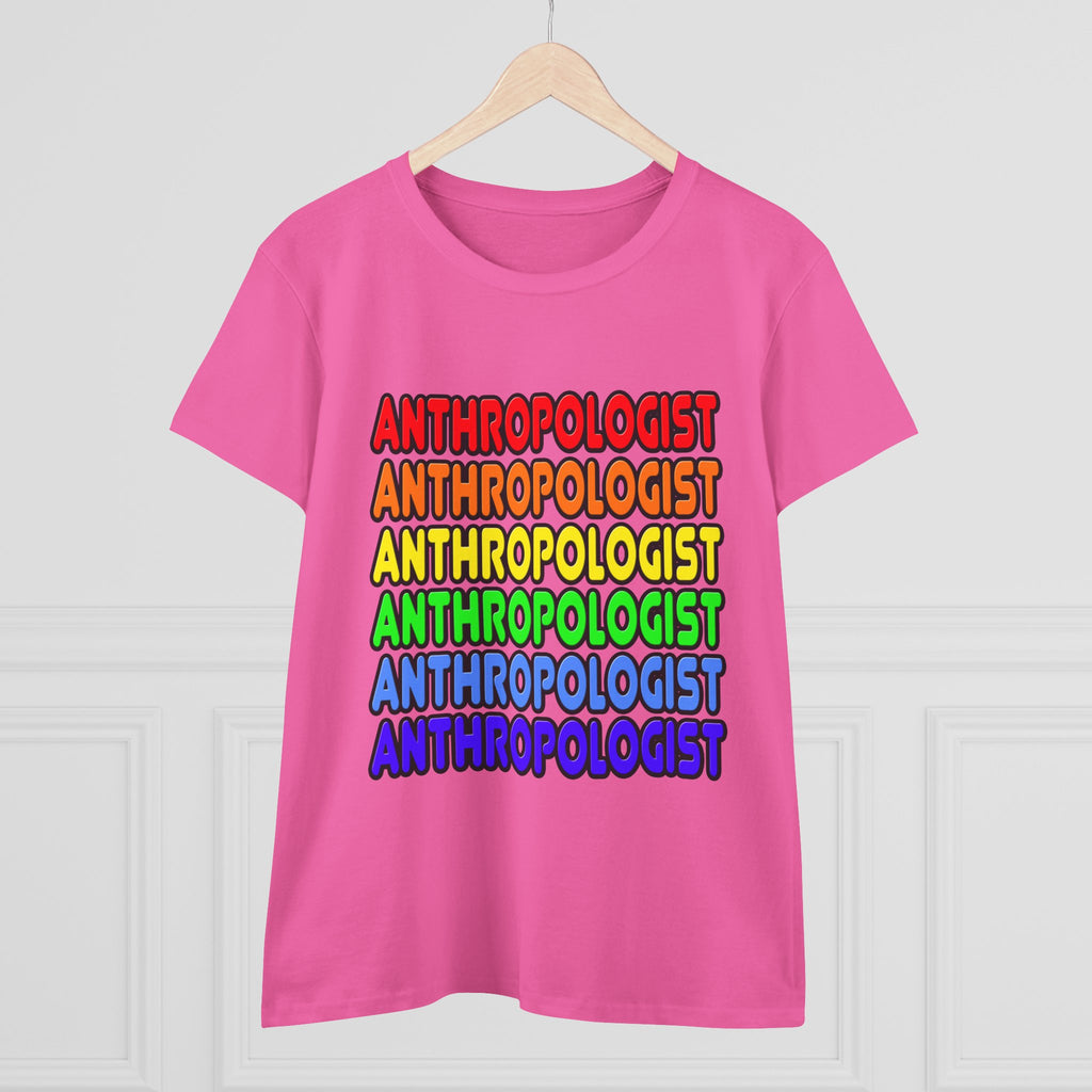 Rainbow Anthropologist - Women's Midweight Cotton Tee