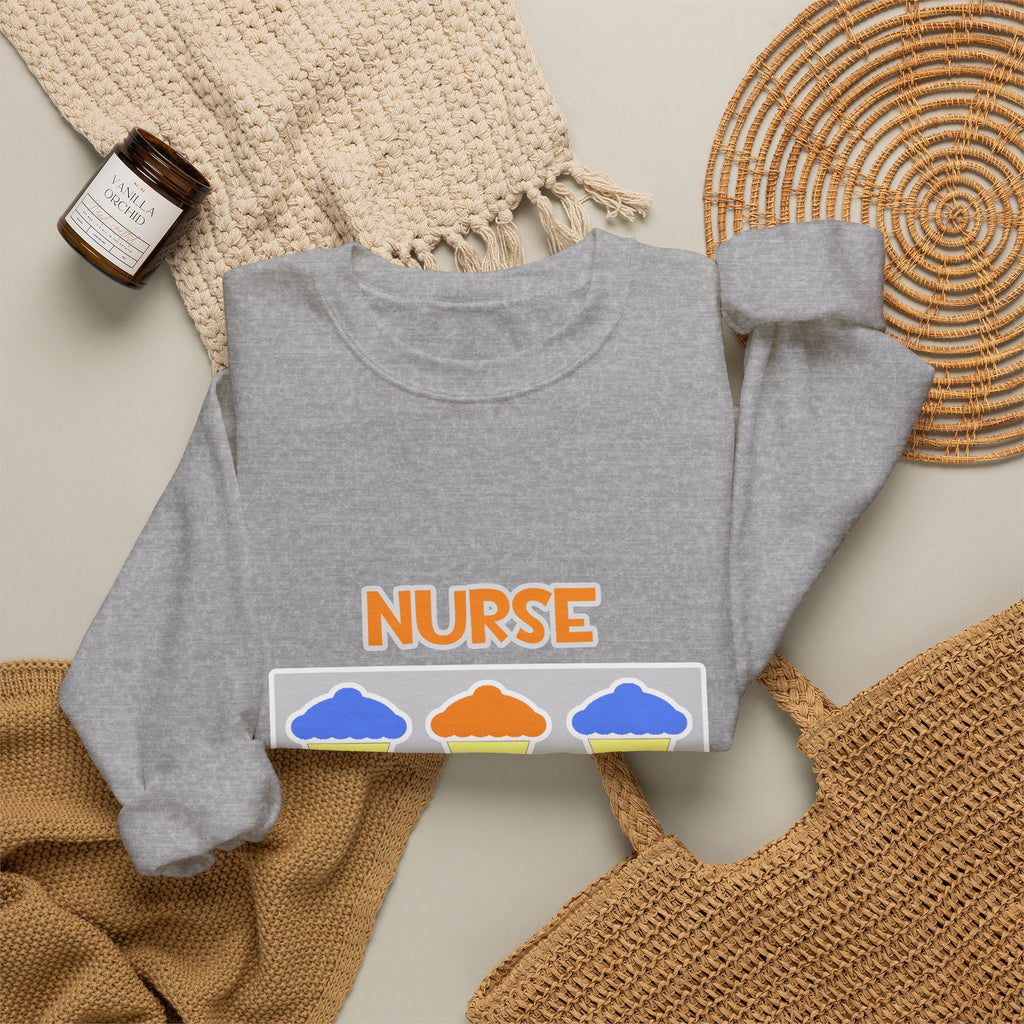 Nurse ... Will Work For Cupcakes - Unisex Heavy Blend™ Crewneck Sweatshirt