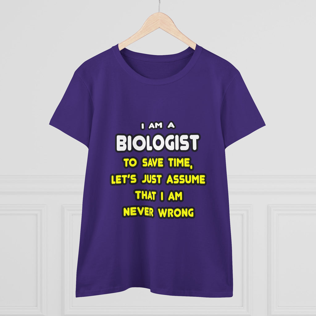 Funny Biologist T Shirts and Gifts - Women's Midweight Cotton Tee