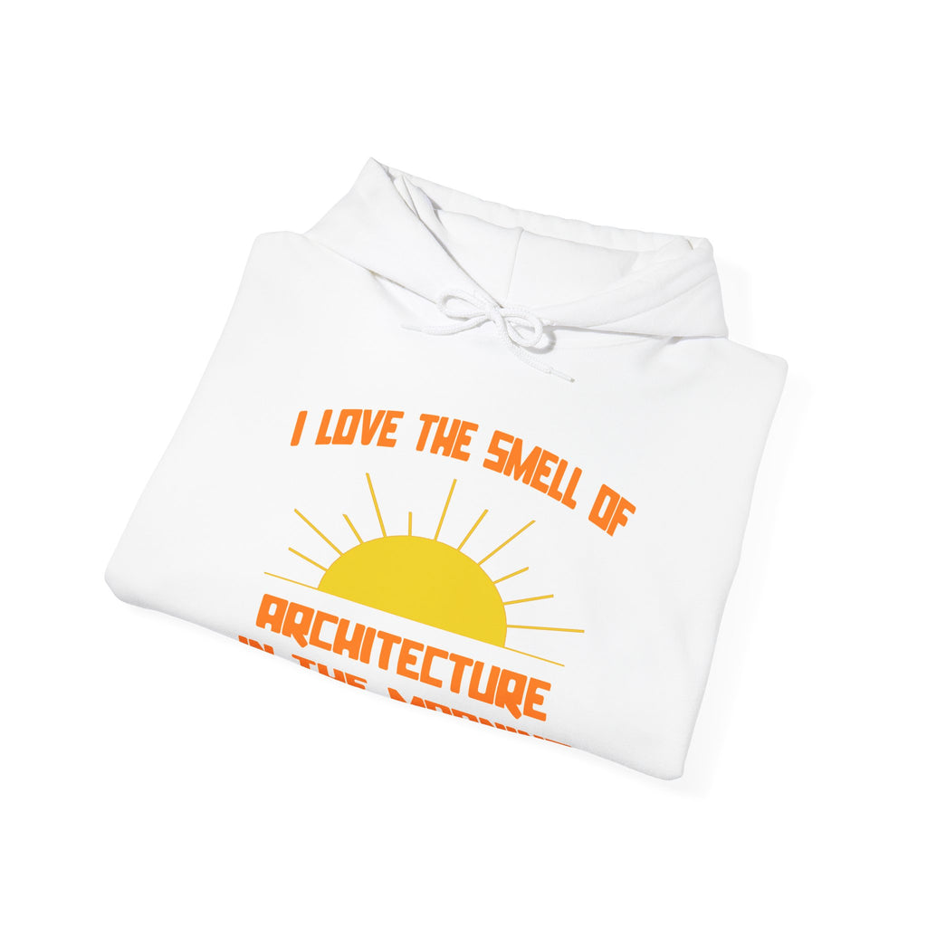 Smell of Architecture in the Morning - Unisex Heavy Blend™ Hooded Sweatshirt
