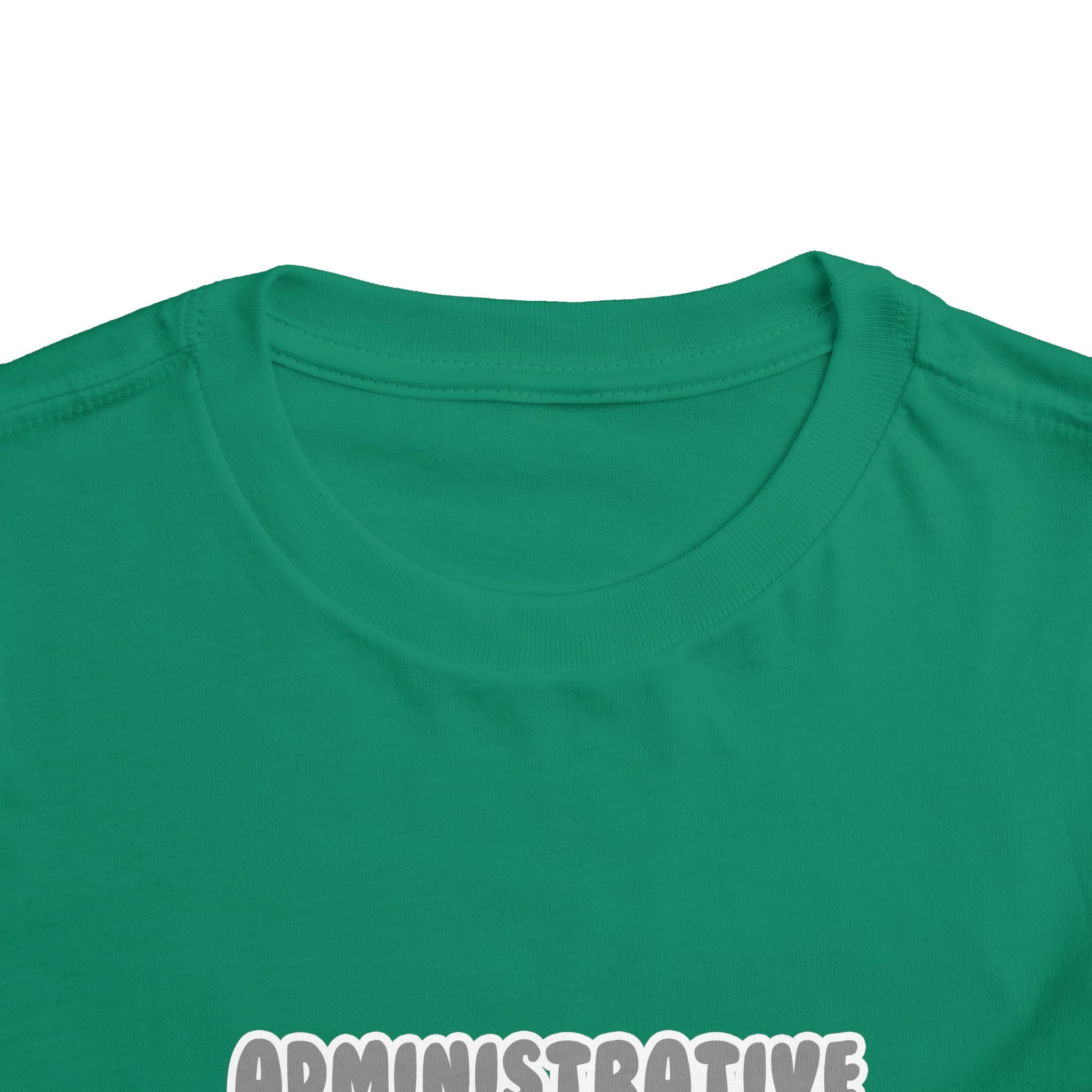 Administrative Asst ... Will Work For Ice Cream - Toddler Short Sleeve Tee