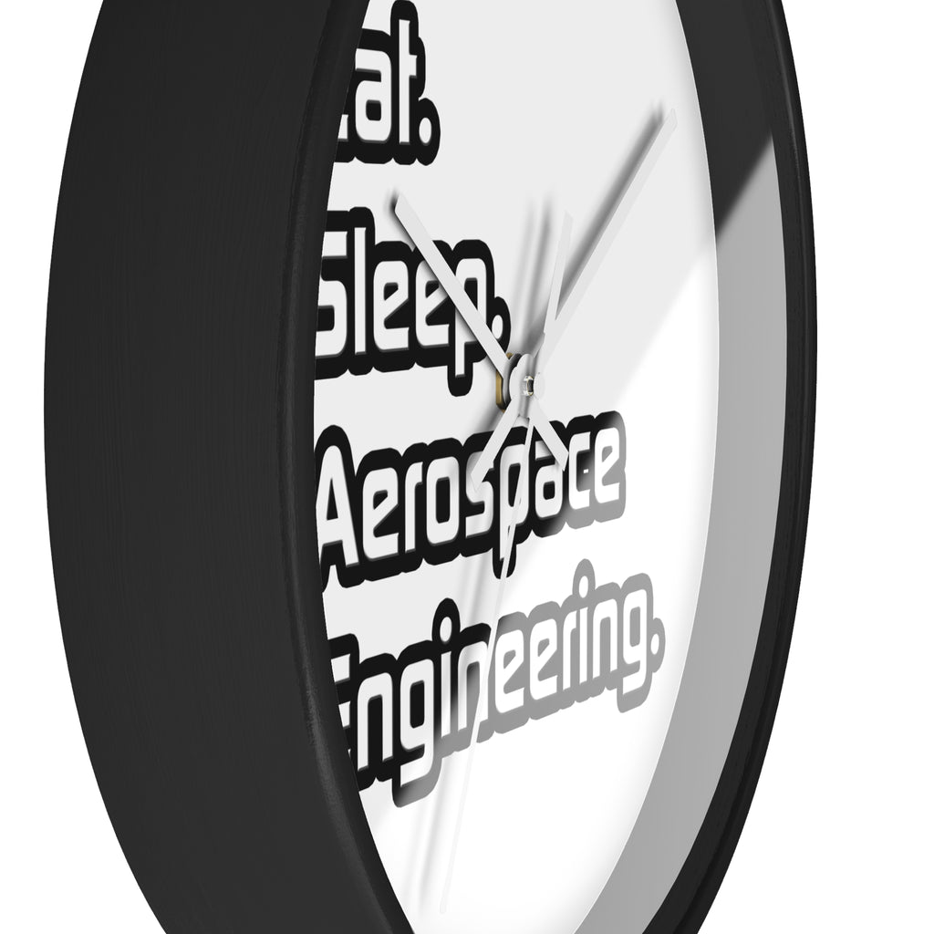 Eat. Sleep. Aerospace Engineering - Wall Clock