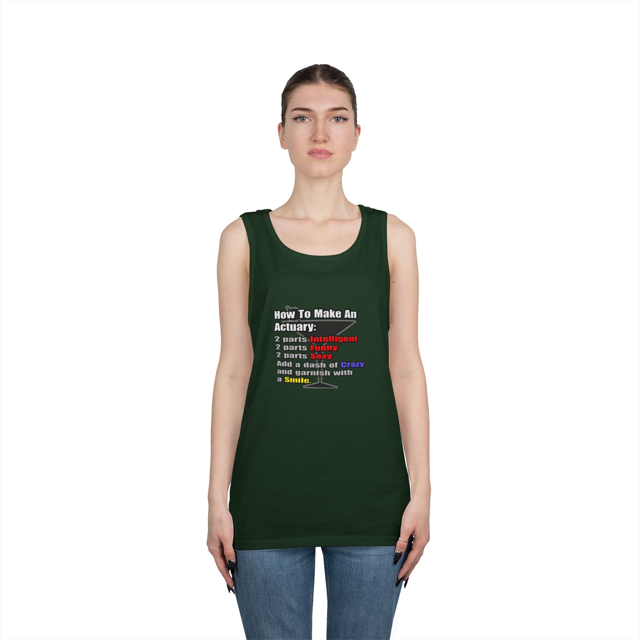 How To Make an Actuary - Unisex Heavy Cotton Tank Top