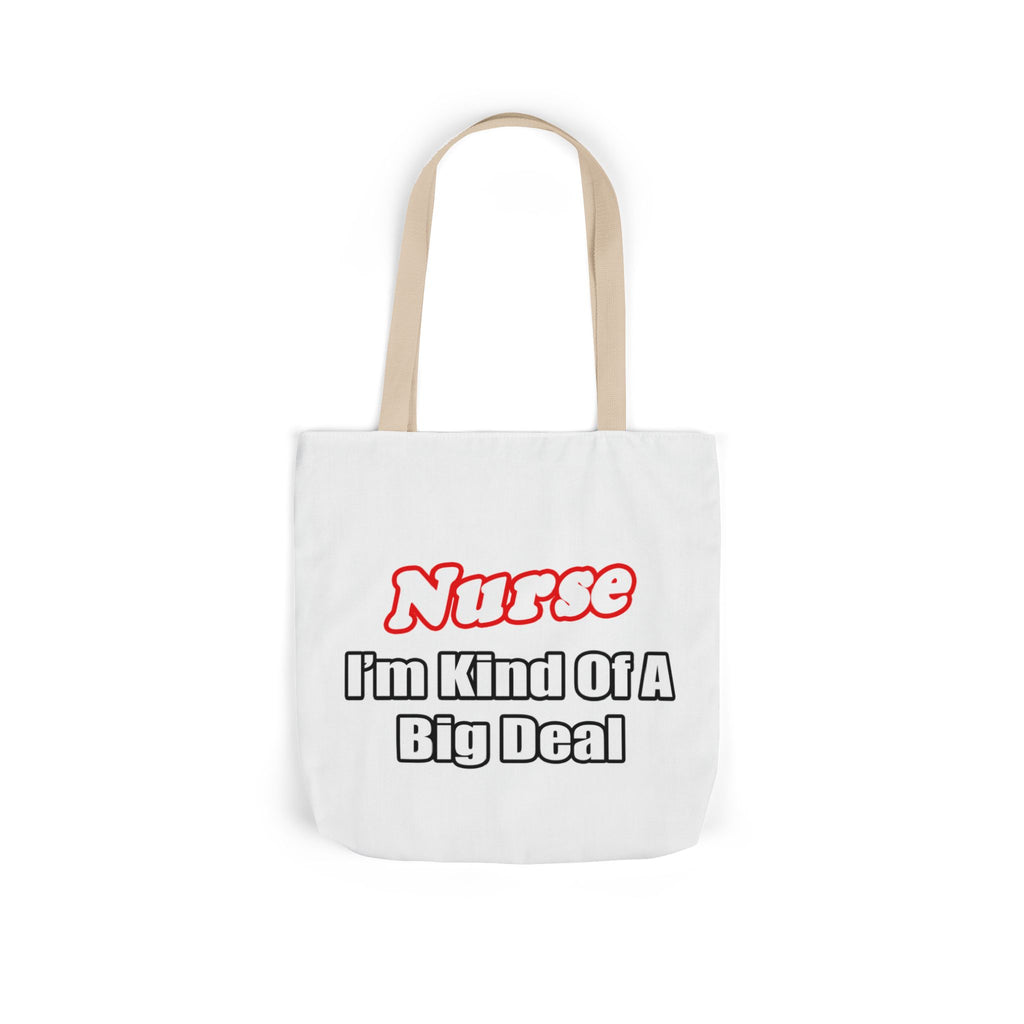 Nurse Big Deal - Canvas Tote Bag, 5-Color Straps