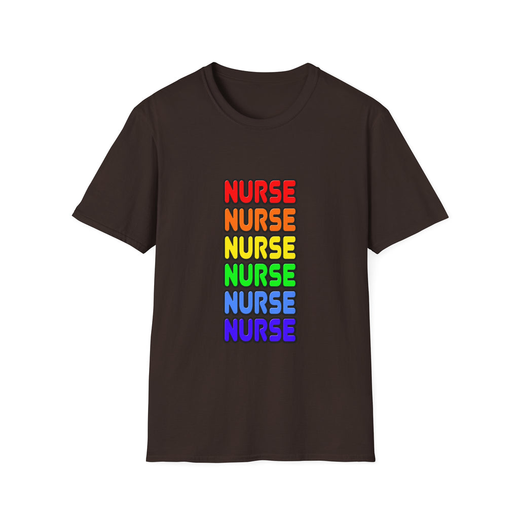 Rainbow Nurse - Unisex Softstyle T-Shirt
