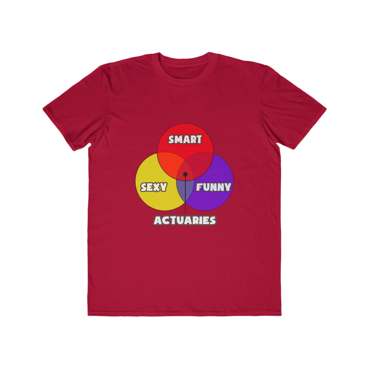 Venn Diagram .. Actuaries - Men's Lightweight Fashion Tee