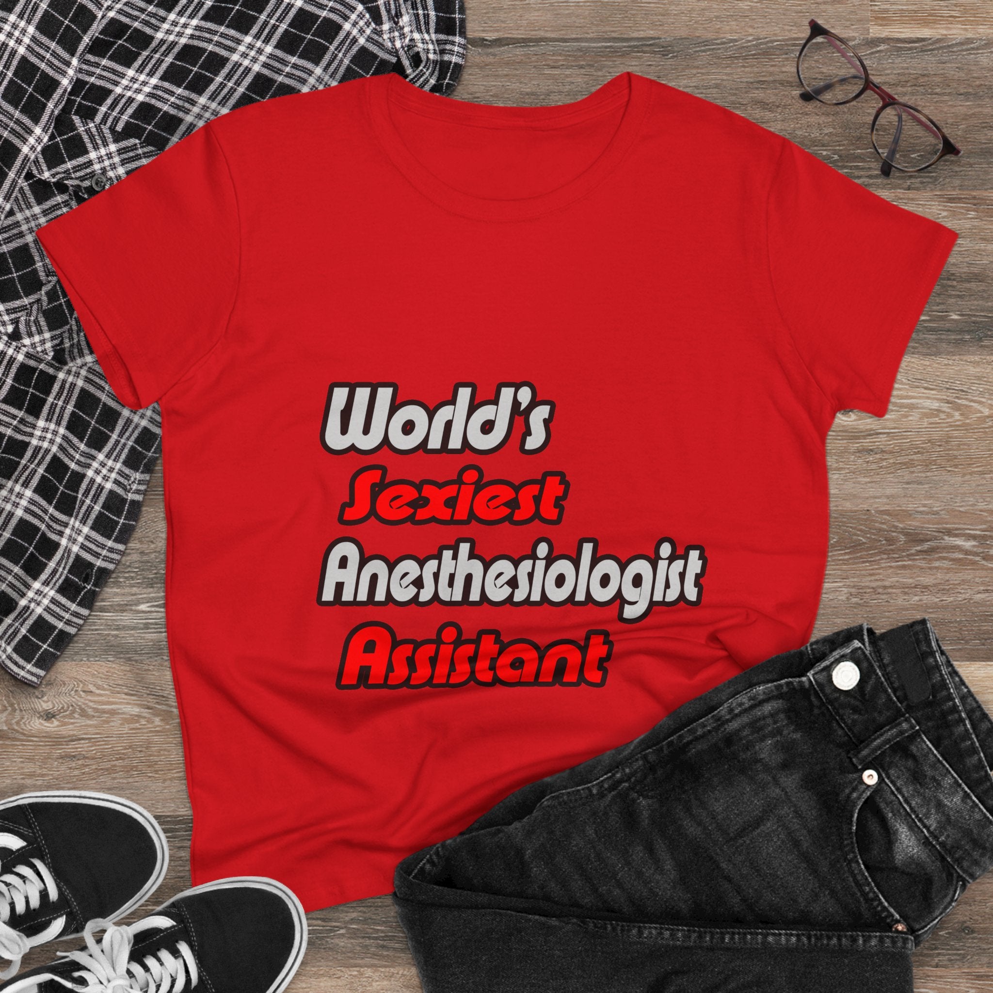 World's Sexiest Anesthesiologist Assistant - Women's Midweight Cotton Tee