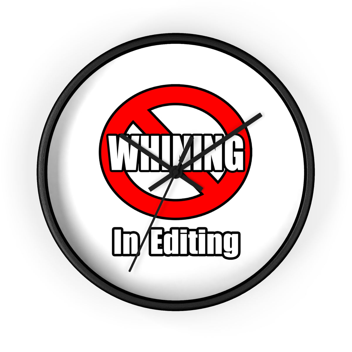 No Whining In Editing - Wall Clock