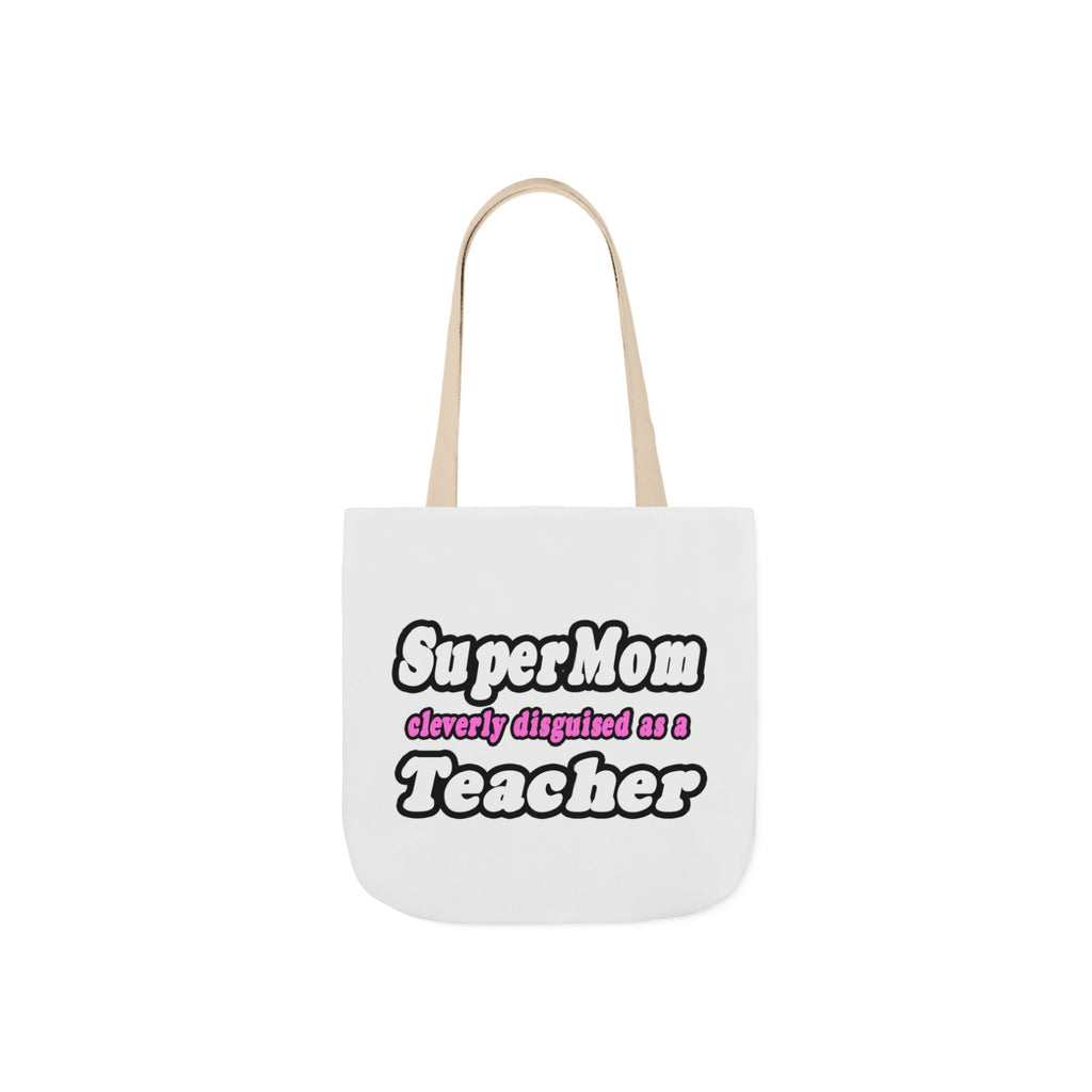 supermom teacher - Canvas Tote Bag, 5-Color Straps