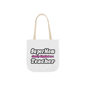 supermom teacher - Canvas Tote Bag, 5-Color Straps