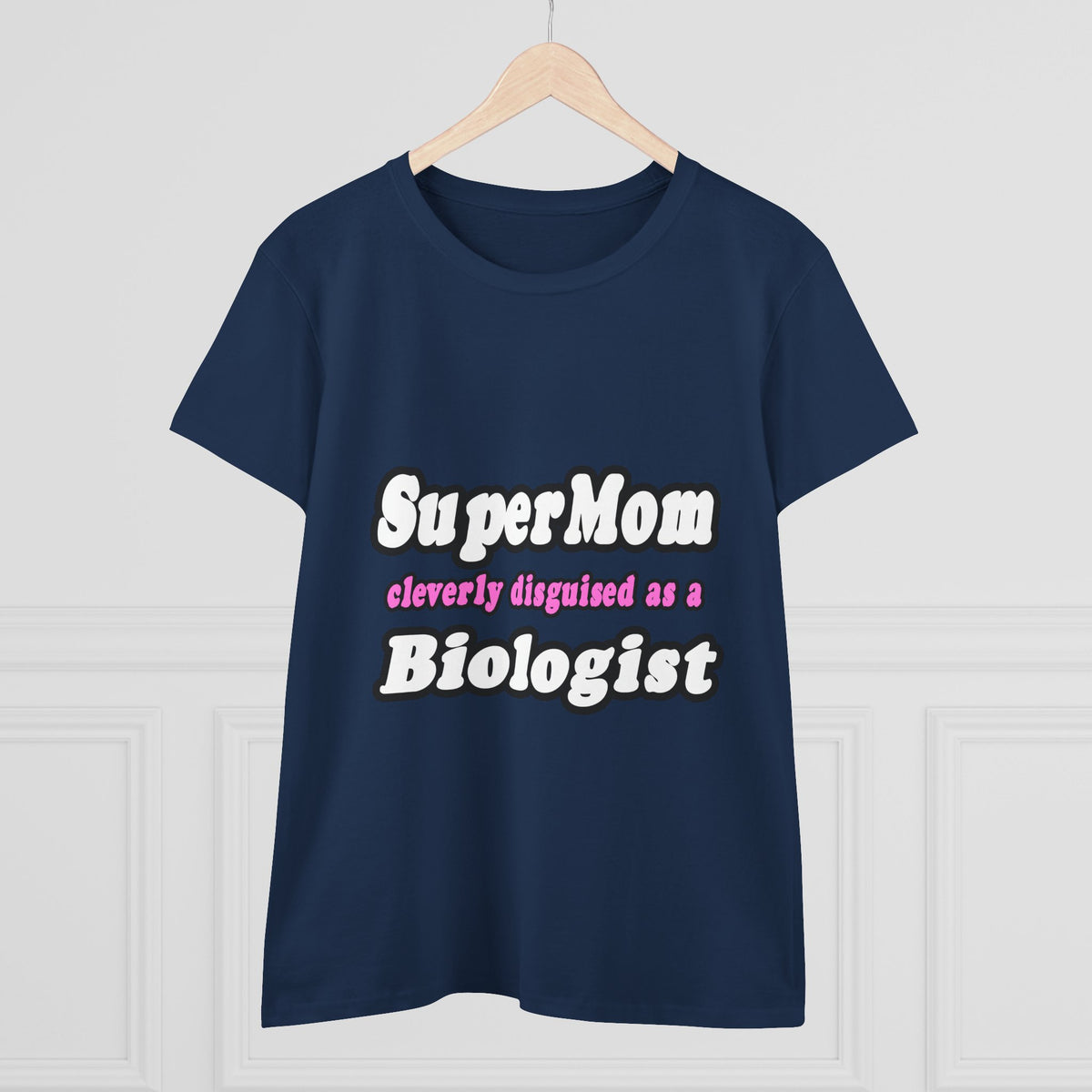 SuperMom Biologist - Women's Midweight Cotton Tee