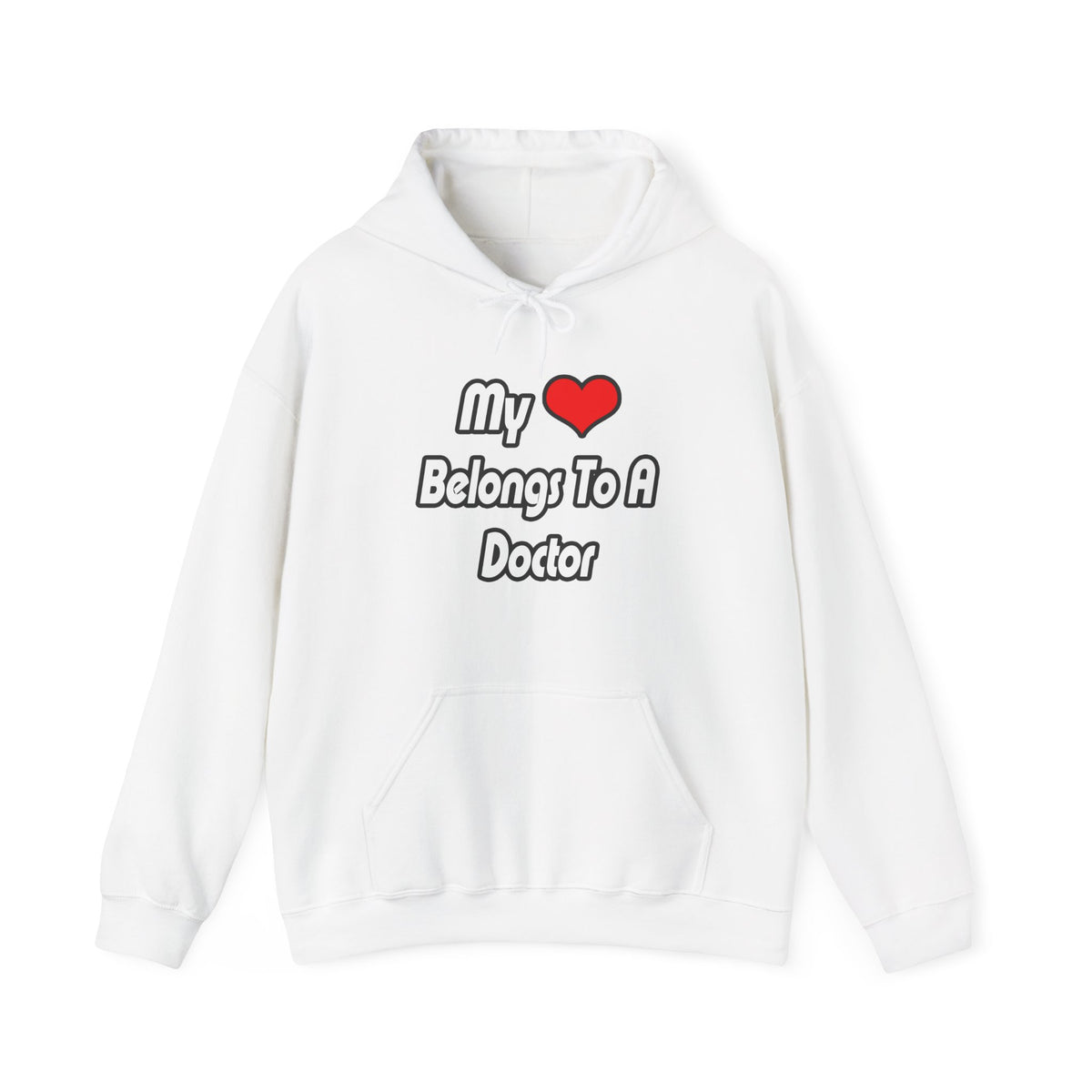 My Heart Belongs To A Doctor - Unisex Heavy Blend™ Hooded Sweatshirt