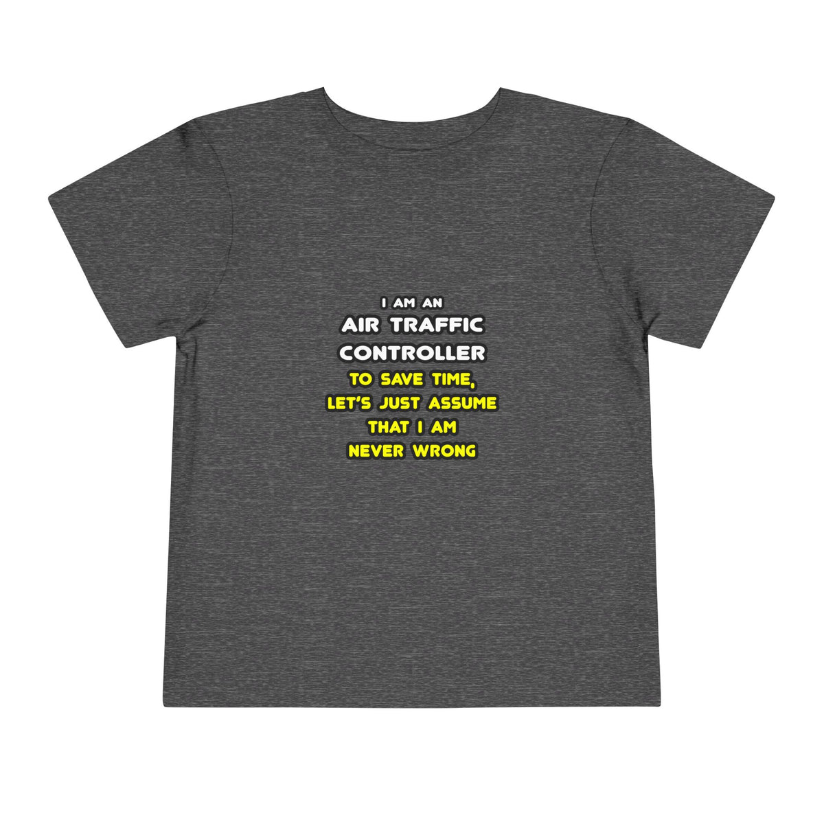 Funny Air Traffic Controller T Shirts - Toddler Short Sleeve Tee
